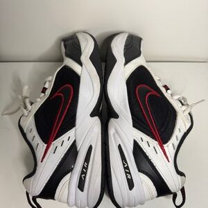 Nike Air Monarch IV White Black Red Sneakers Size M9W/W10.5W